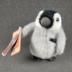 Penguin Coca Cola Boyds Bears Stuffed Animal w/ Tags Plush Gray Black White
