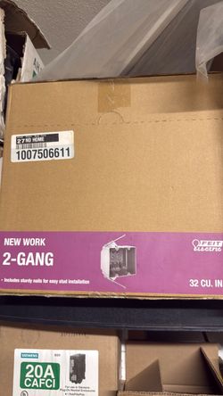 NEW WORK 2 GANG BOX
