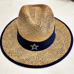 Dallas Cowboys New Era Straw Hat Fedora