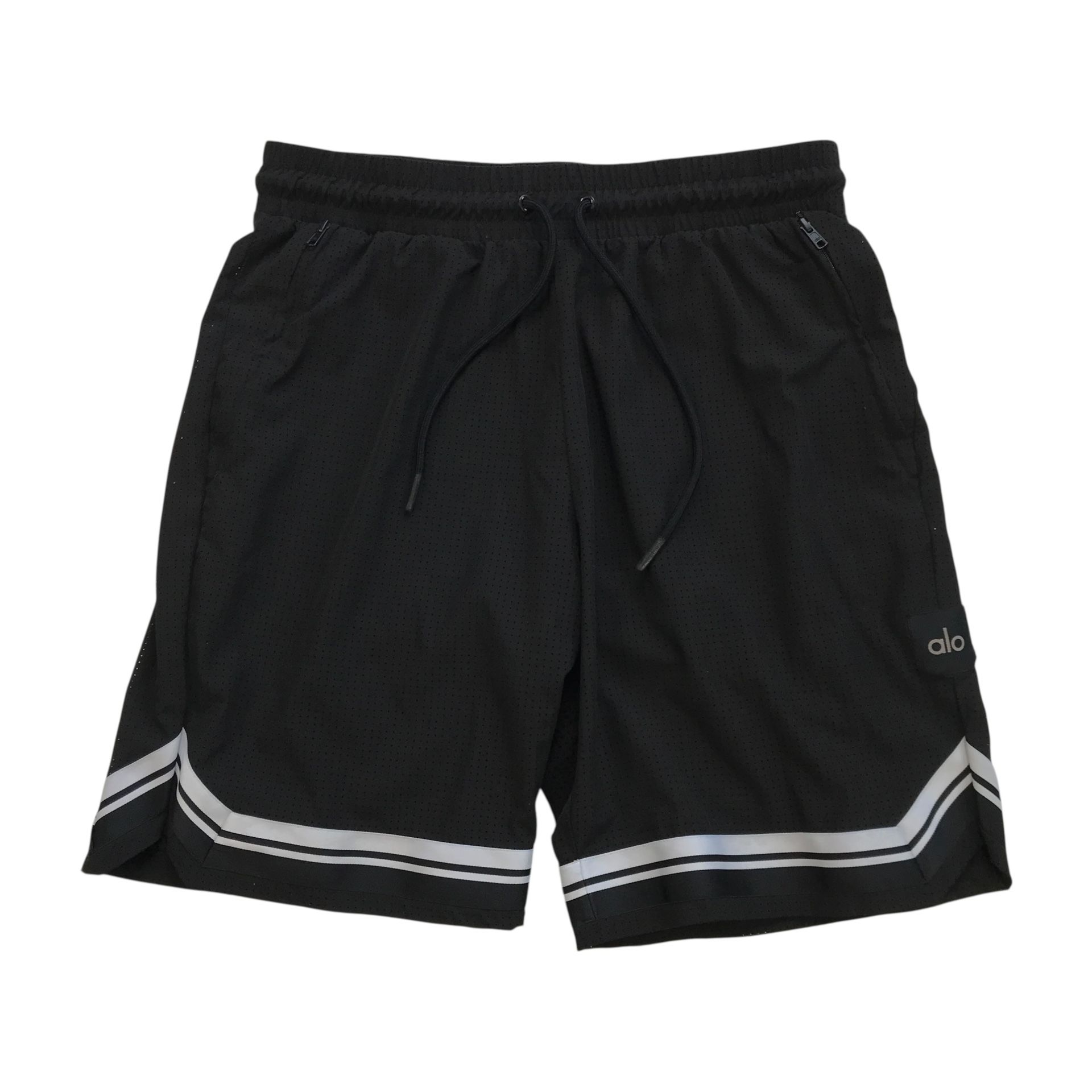 Alo Yoga Traction Arena Mesh Basketball Shorts Mens Medium M Black 9  Unlined - thefunkyskunk.ie