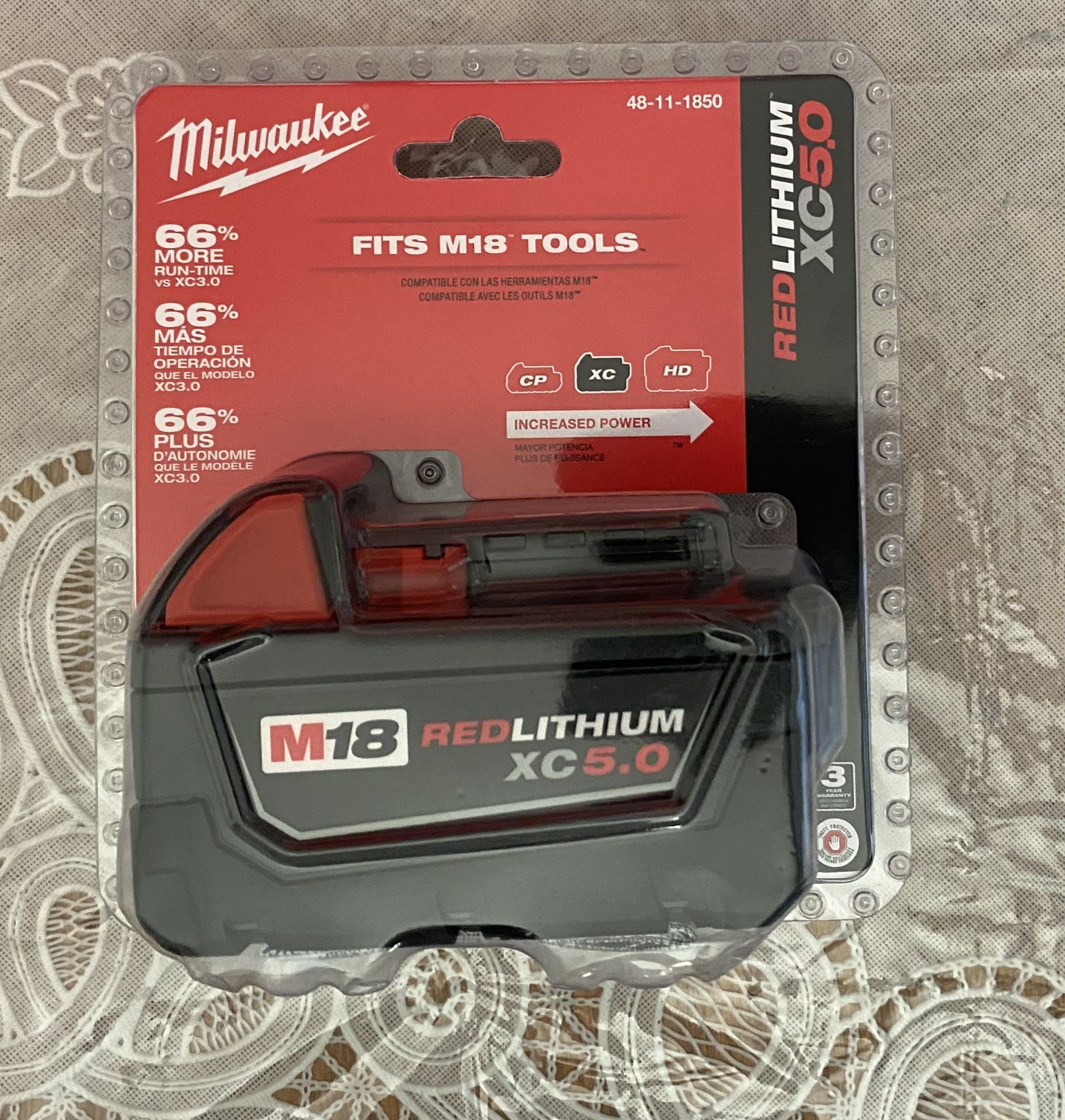 M18 Milwaukee Battery 5.0