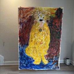 Huge Original Acrylic Painting On Canvas