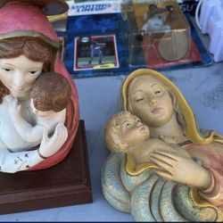 Madonna Statues Vintage Italy MCM