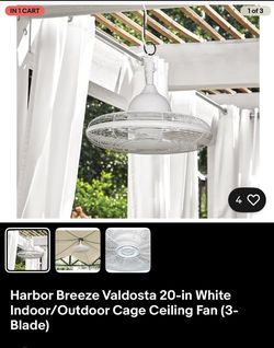 Harbor Breeze Valdosta 20 Inch Indoor/ Outdoor Cage Ceiling Fan