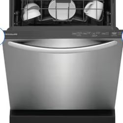 Frigidaire Top Control 24-in Built-In Dishwasher (Stainless Steel) ENERGY STAR, 52-dBA