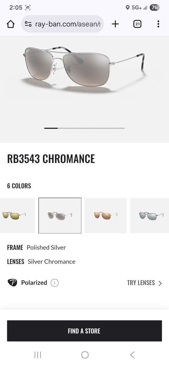 $200 BRAND NEW RB3543 RAYBAN CHROMANCE SUNGLASSES POLARIZED