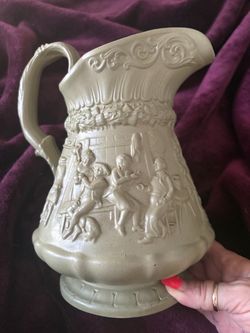 1835 Pitcher - Antique William Ridgway Tam O'Shanter Pitcher
