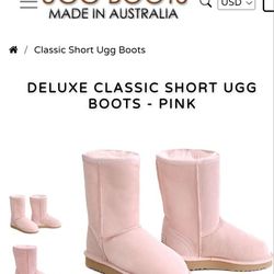 UGG WOMEN'S BOOTS NEVER WORN,  NEWSIZE 8 LIGHT PINK