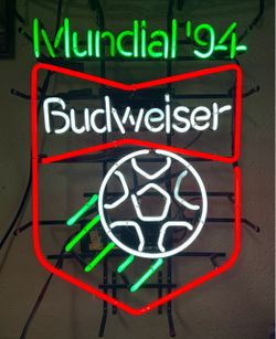 Budweiser Mundial '94 World Cup Neon Advertising Sign