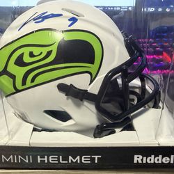 Kenneth Walker Mini Helmet Autographed