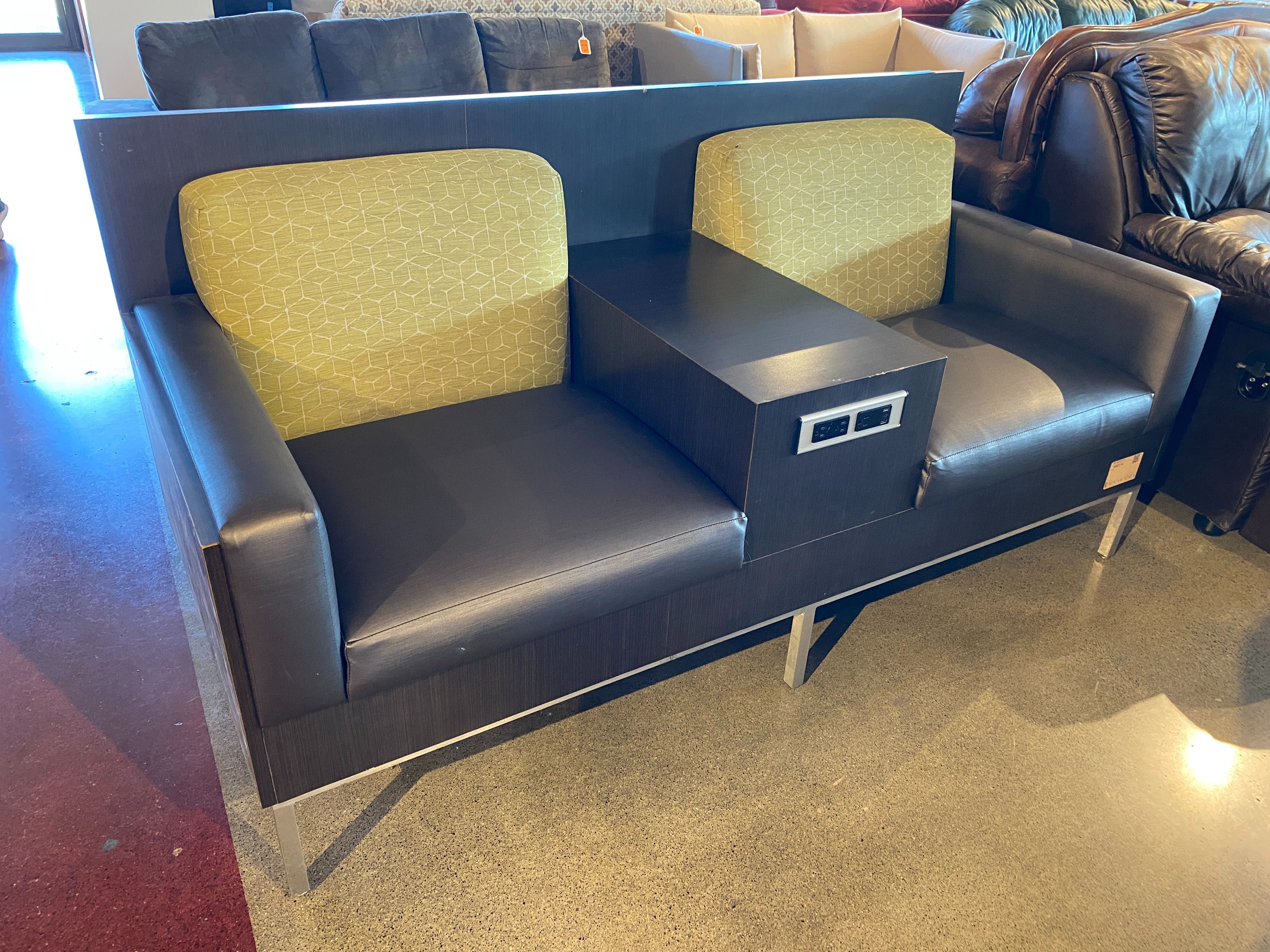 Double Seat with Console Table Center