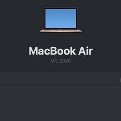 Apple M1 MacBook Air 16GB RAM Laptop Like New 100% battery - GOLD