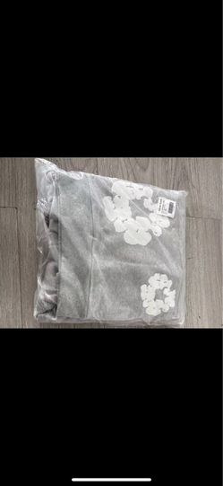 Grey and white Denim Tears hoodie (S)