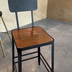 Industrial Bar-Height Chairs 