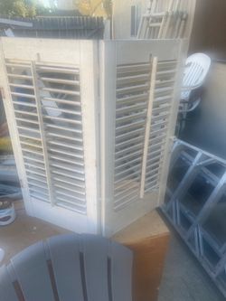 8 Wood Window Shutters 24 x 24