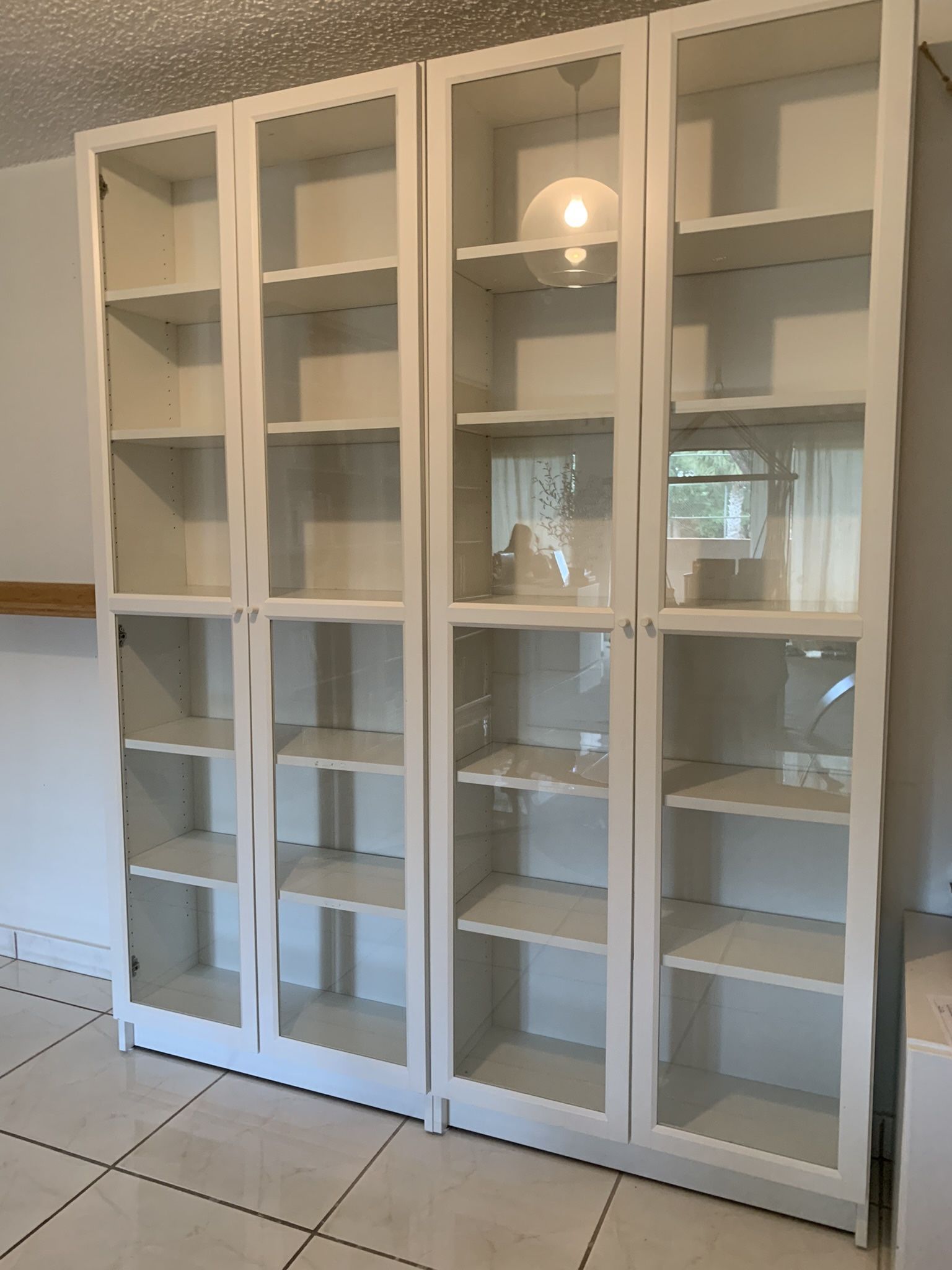 Billy White bookcases 