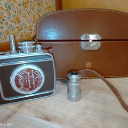 BELL & HOWELL FILMO AUTO-8, DUAL LENS WITH VINTAGE CASE