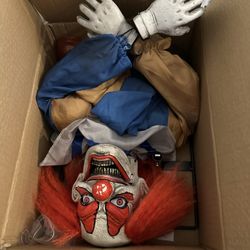 Halloween Decoration. Little Clown Animated Prop. Halloween Animatronic