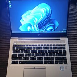 Slim Aluminum HP EliteBook Laptop Intel Core i5-8350u 16 GB RAM 256 GB SSD Webcam 1080P FHD LCD Wi-Fi & BT Wireless Windows 11 Professional 