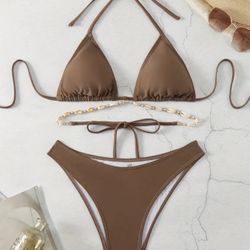 Brown Bikini - Two Piece (L)