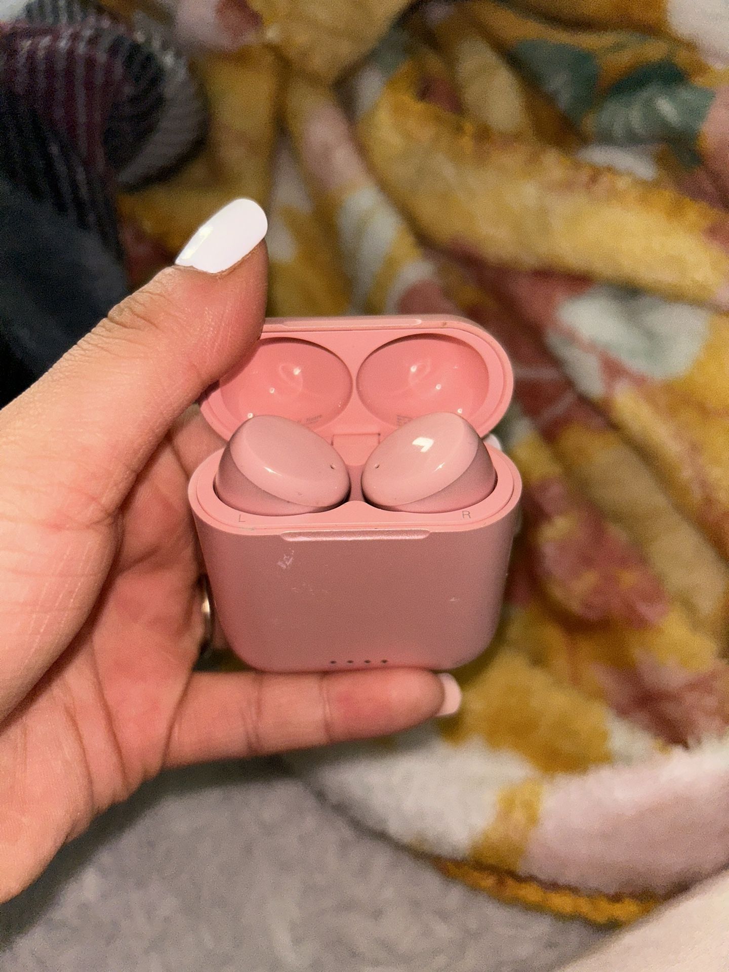 Pink TOZO Bluetooth Ear Buds