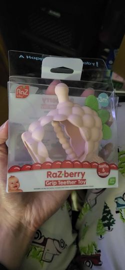 New! RaZ-berry Grip Teether Toy