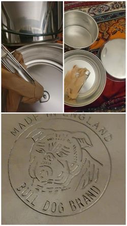 Bull Dog Brand Made in England Aluminum Mess Kit
