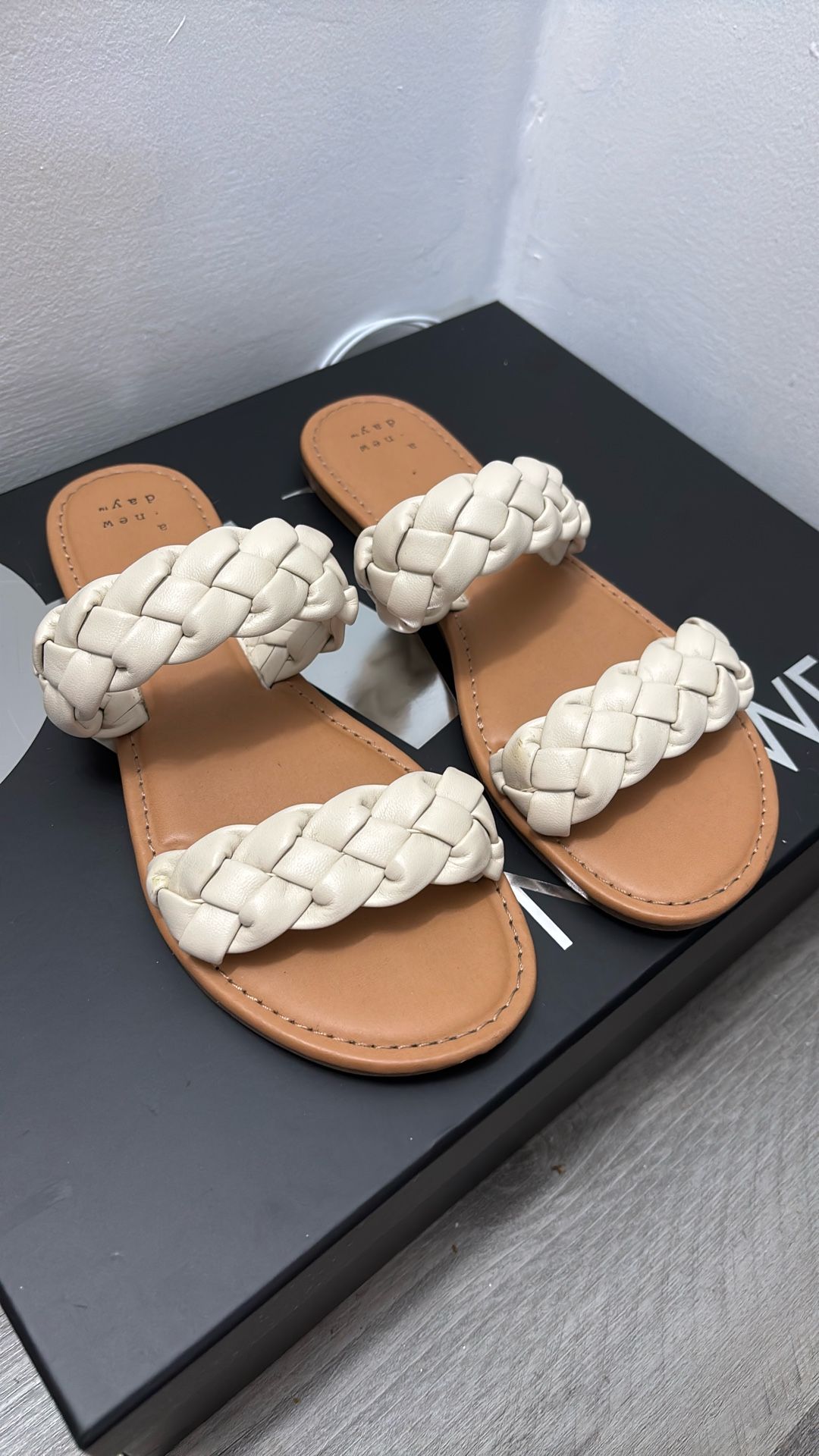 A New Day Tan Sandals 6.5