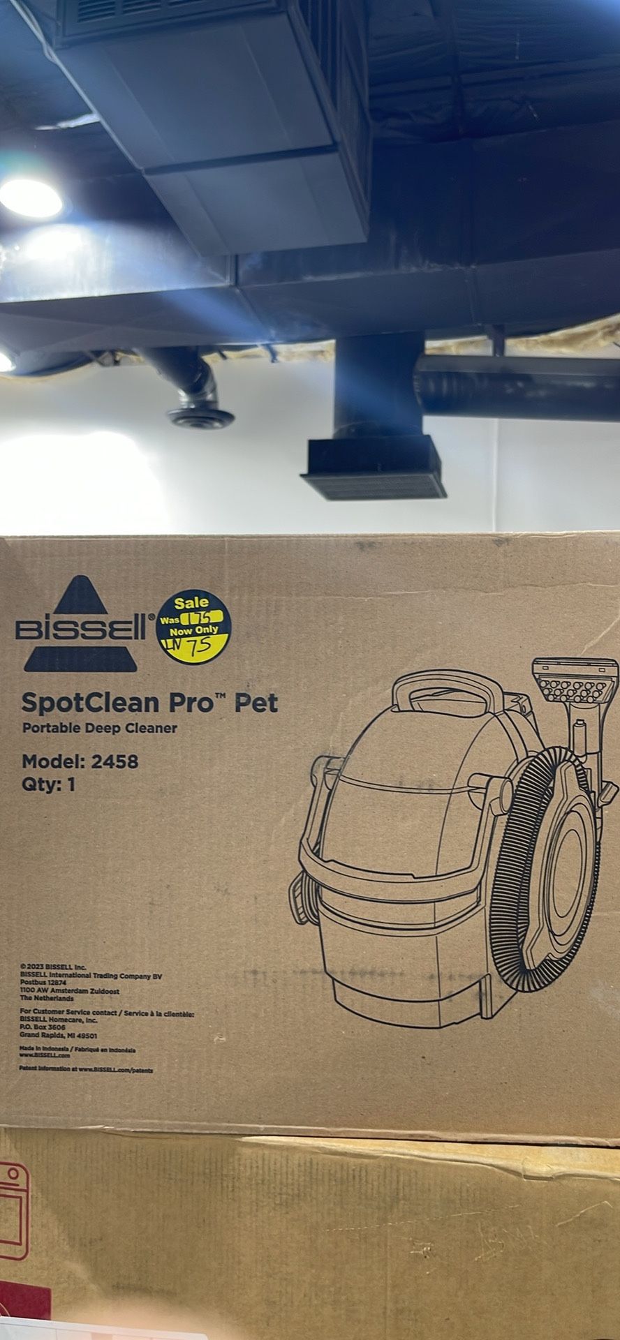 Bissell SpotClean Pet Pro Portable Carpet Cleaner, 2458
