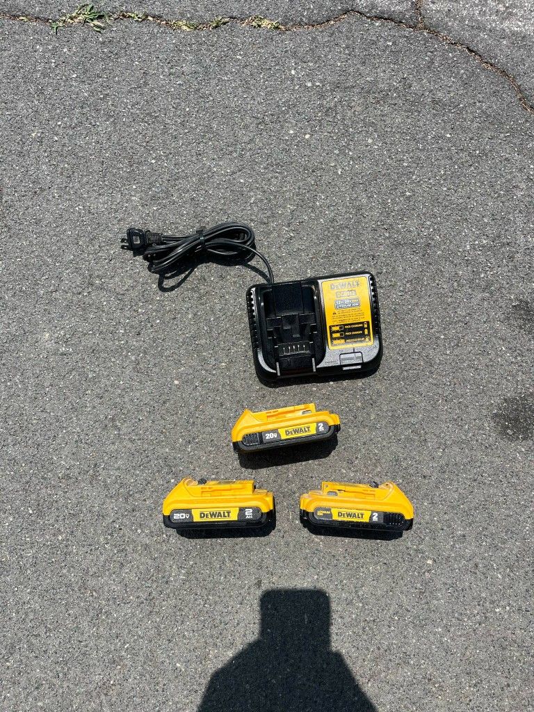 DeWalt 20v Baterías Y Cargador $100 Firme Precio