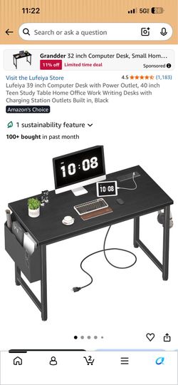 black desk