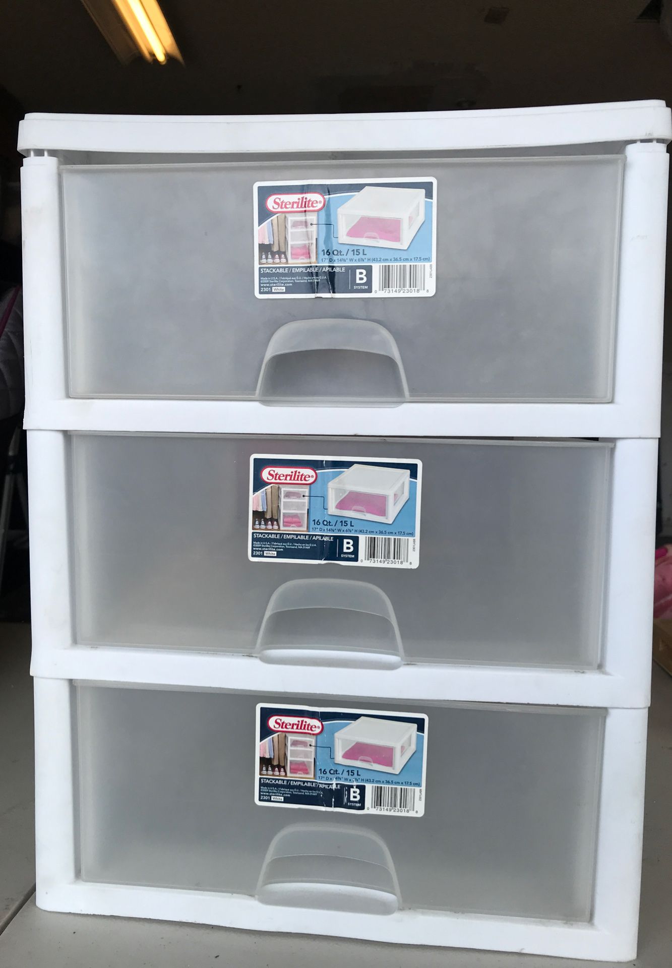 Sterilite Plastic Drawer