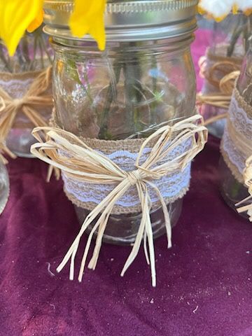 12 table center pieces has lights inside $120 