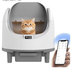 Self Cleaning Litter Box, Automatic Cat Litter Box Self Cleaning with Large Capacity, App Control