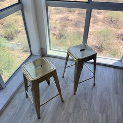 2 Counter Height Stools 