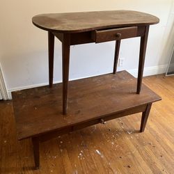 Solid Wood Vintage  Foyer And Coffee Table S