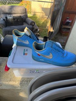 Off-white blue Air Force 1