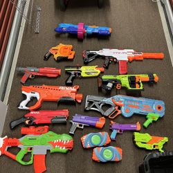 Nerf Guns (16 Of Them ) 