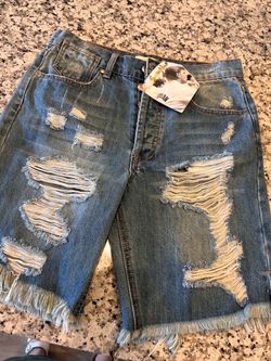 Distress jorts size small asking for 30