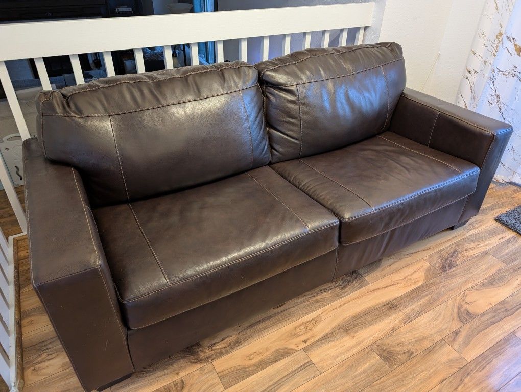Leather Loveseat Couch