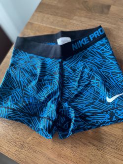 Nike Pro Compression Shorts Blue Print