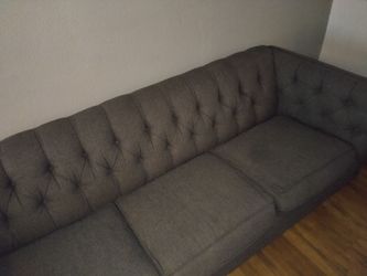 Gray 3 seat sofa