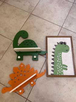 Kids Dinosaur Wall Decor Set of 3