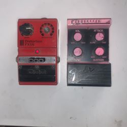 Fender And DOD Guitar Pedals