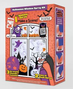 HolidaySpray Halloween Window Decor Chalk Spray 3 cans