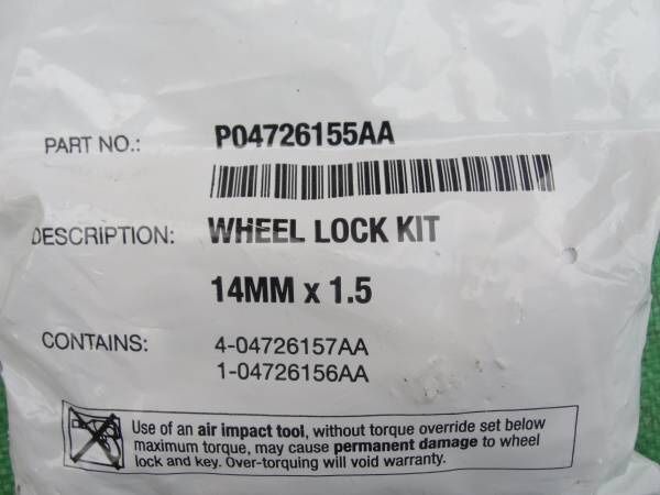 New 2011-2017 JEEP GRAND CHEROKEE LOCKING WHEEL NUT SET P04726155AA 14MM X 1.5 location bristol pa 19007