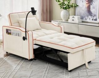 Convertible Sleeper Chair with Phone Holder
