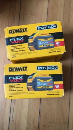 2 new Dewalt Flex Vlot 12ah