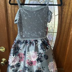 Silver Big Kid Dress