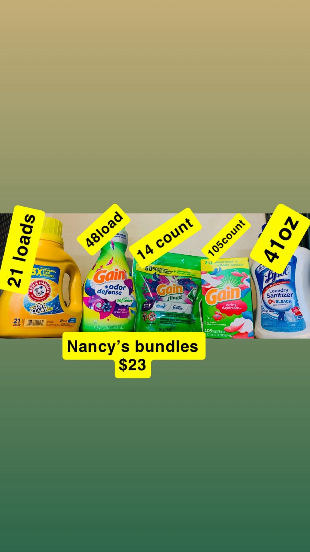 Gain Laundry Bundle $23 For All